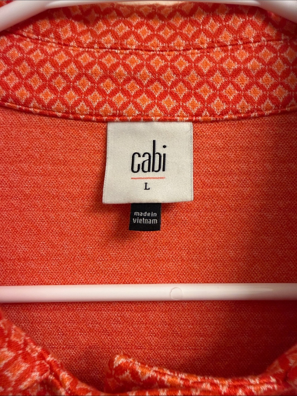 Cabi Orange Patterned Button-Front Jacket - Picture 2 of 3